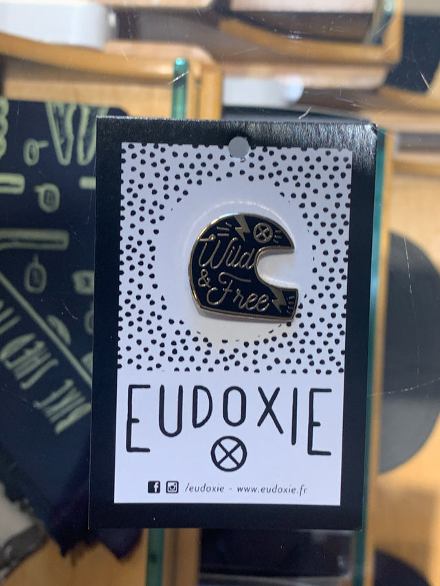 Eudoxie Wild & Free Helmet Pin Black