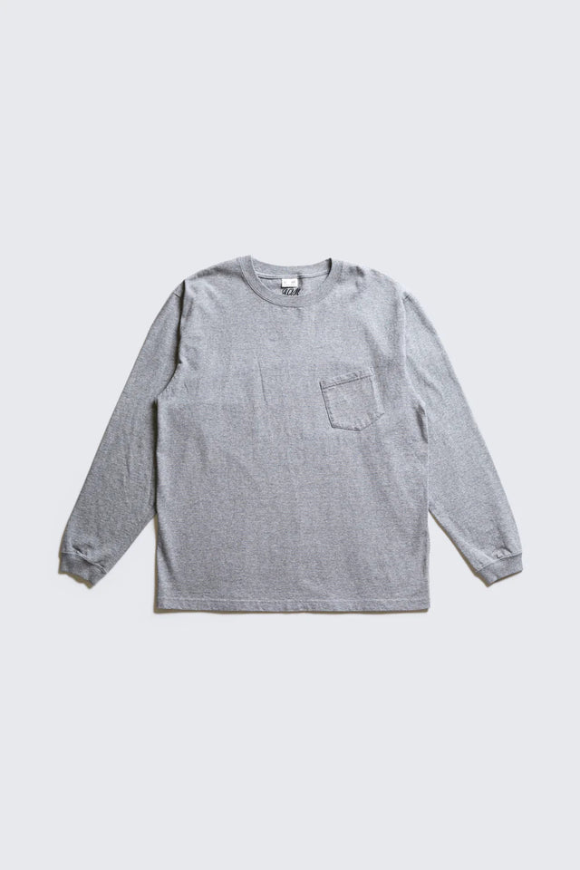 Addict Clothes ACVM Long Sleeve Pocket Tee Light Grey