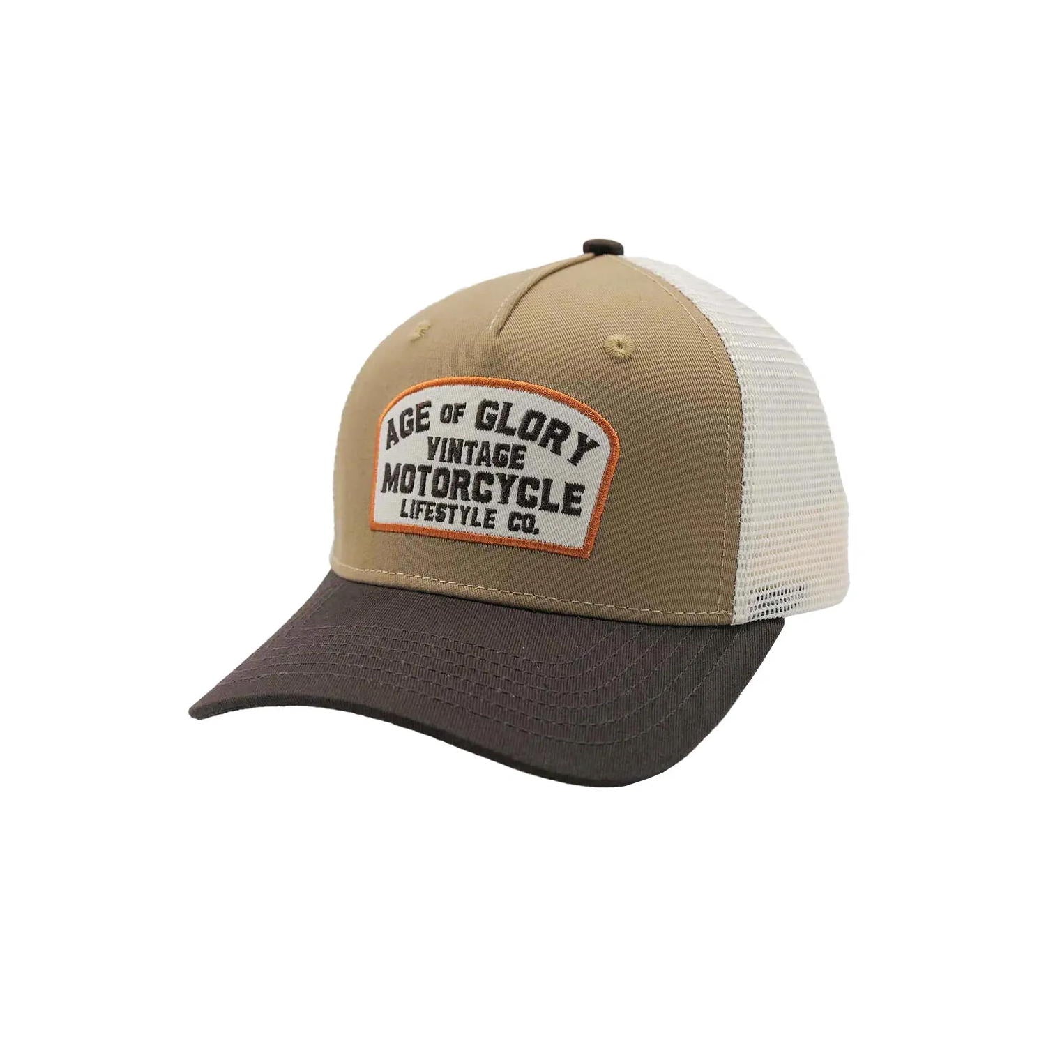 Age of Glory Buddy Cap Khaki/Brown/Off-White