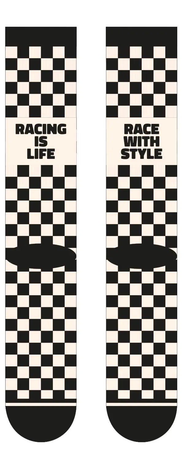 Age of Glory Racing Socks Black/Off-White