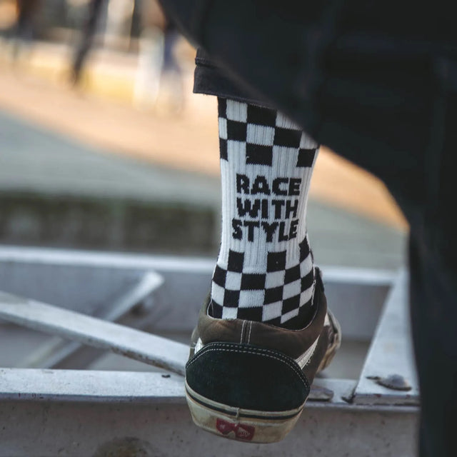 Age of Glory Racing Socks Black/Off-White