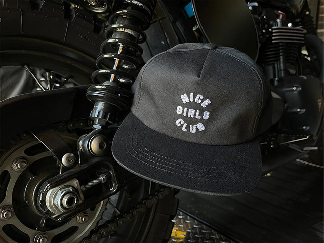 Atwyld Nice Girls Chain Stitch Cap Black