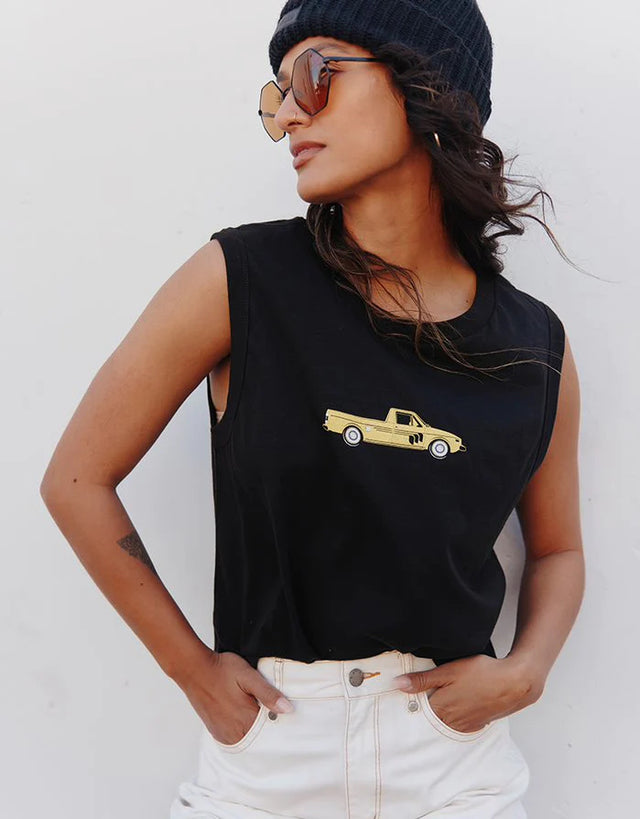 Atwyld Truck Stuff Muscle Tank Top Black