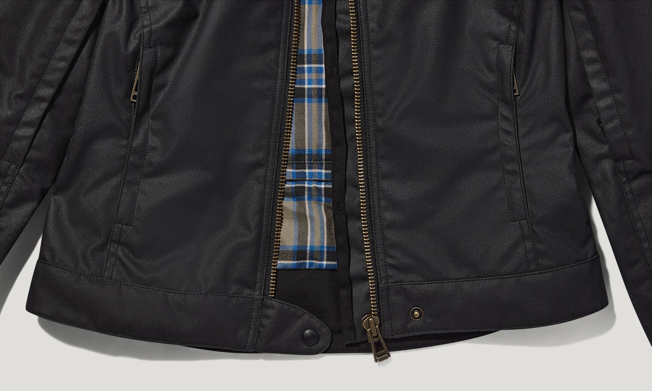 Belstaff Bamburgh Womens Waxed Motorcycle Jacket Black