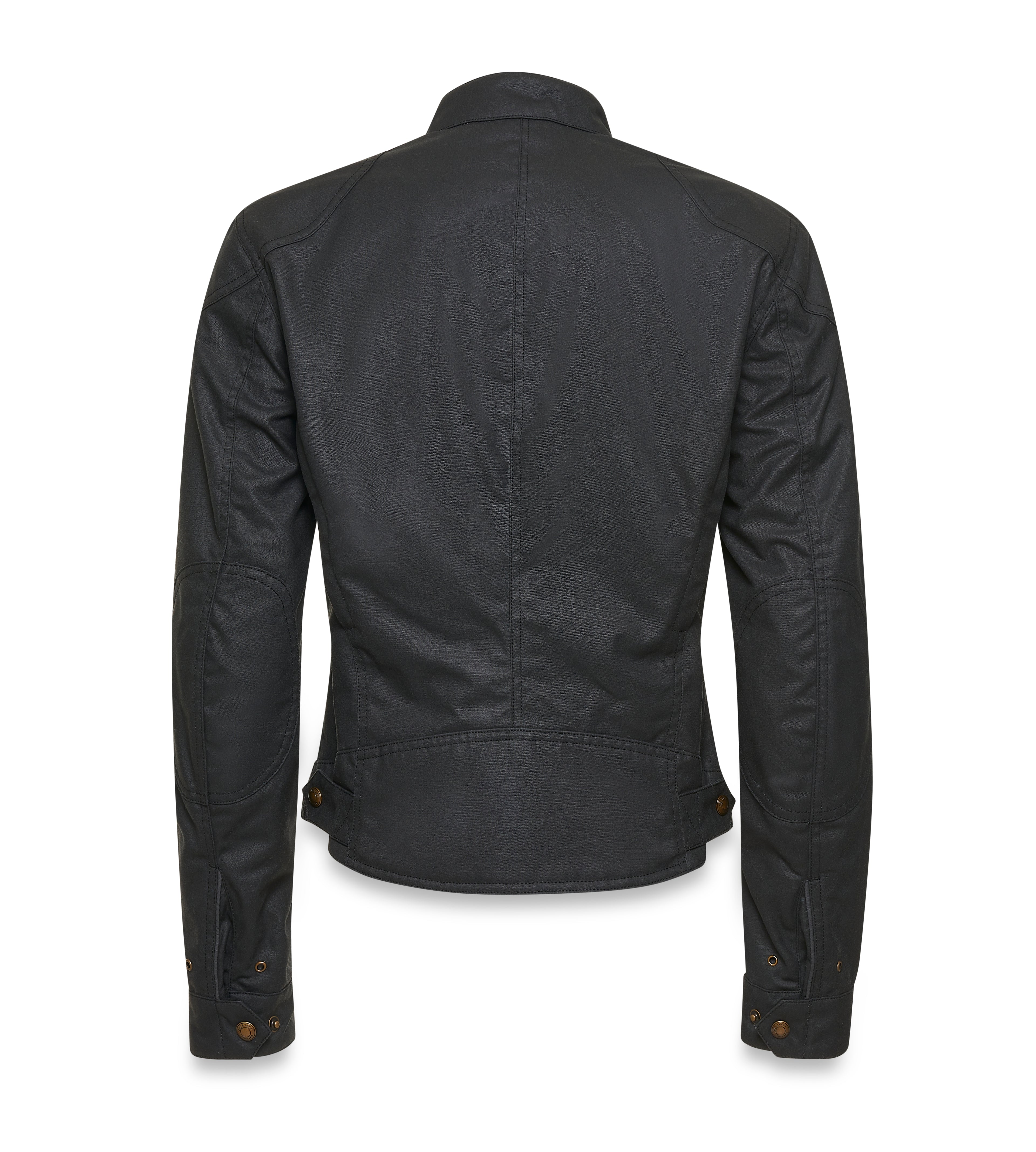 Belstaff Bamburgh Womens Waxed Motorcycle Jacket Black