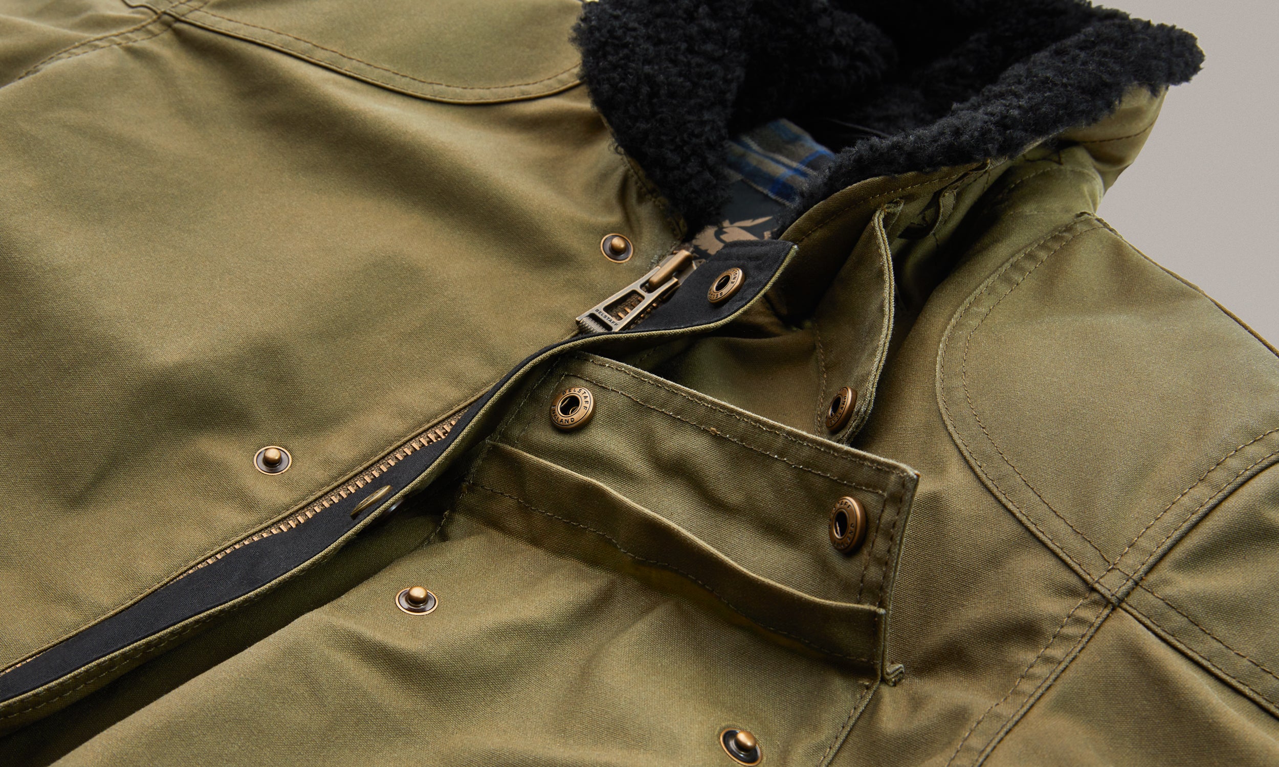 Belstaff Convoy Motorcycle Jacket Olive