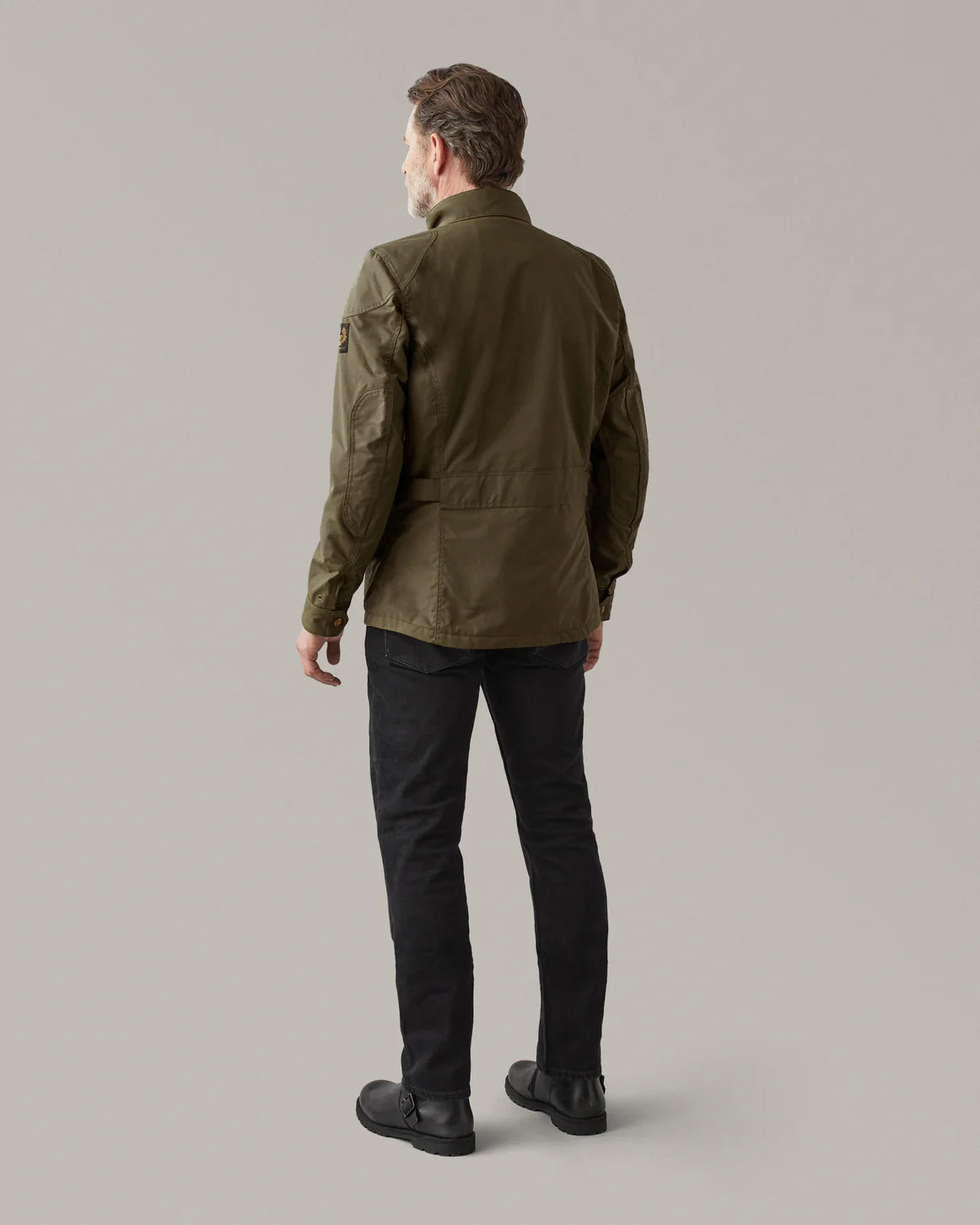 Belstaff Crosby Motorcycle Jacket Forest Green