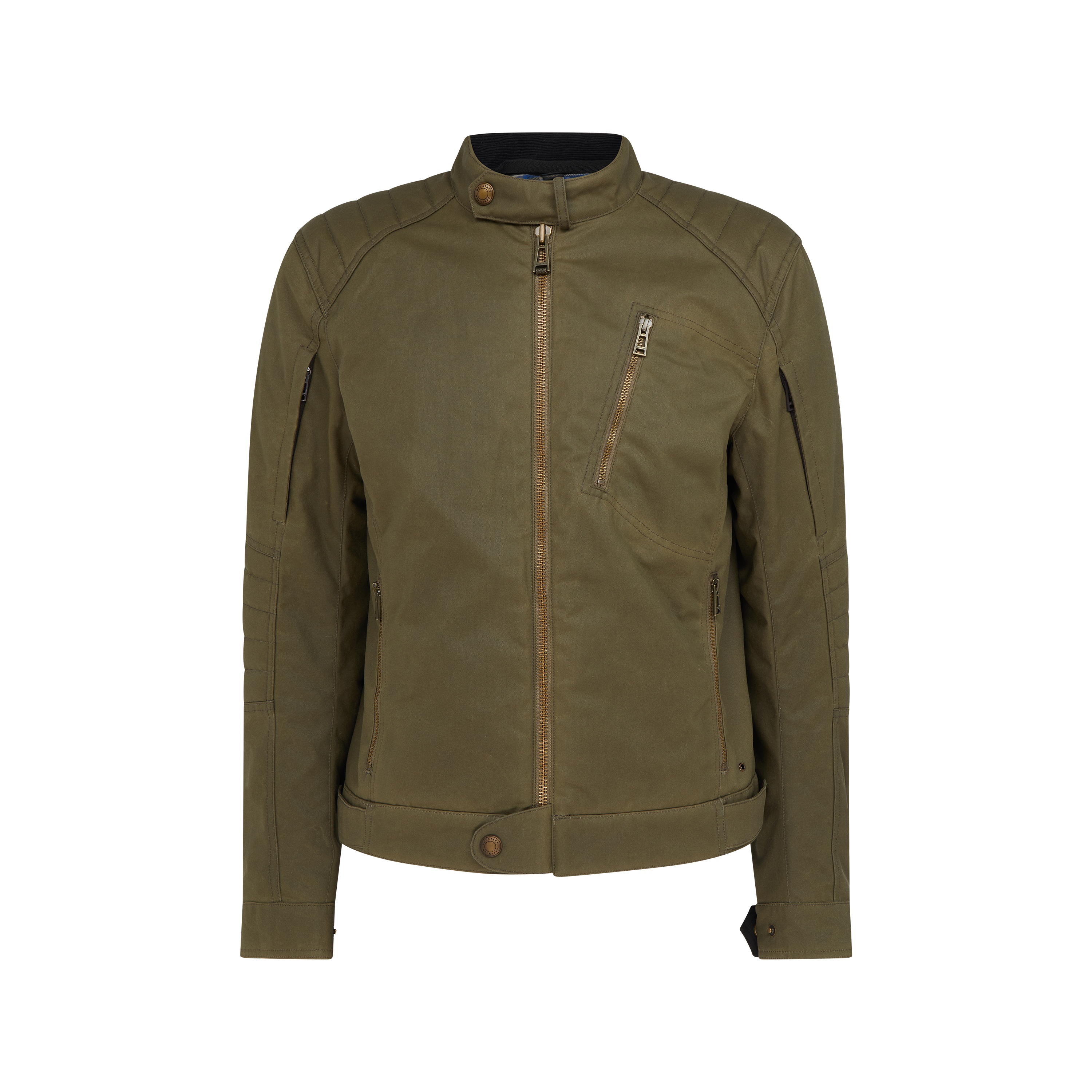 Belstaff Humber Motorcycle Jacket Olive Green