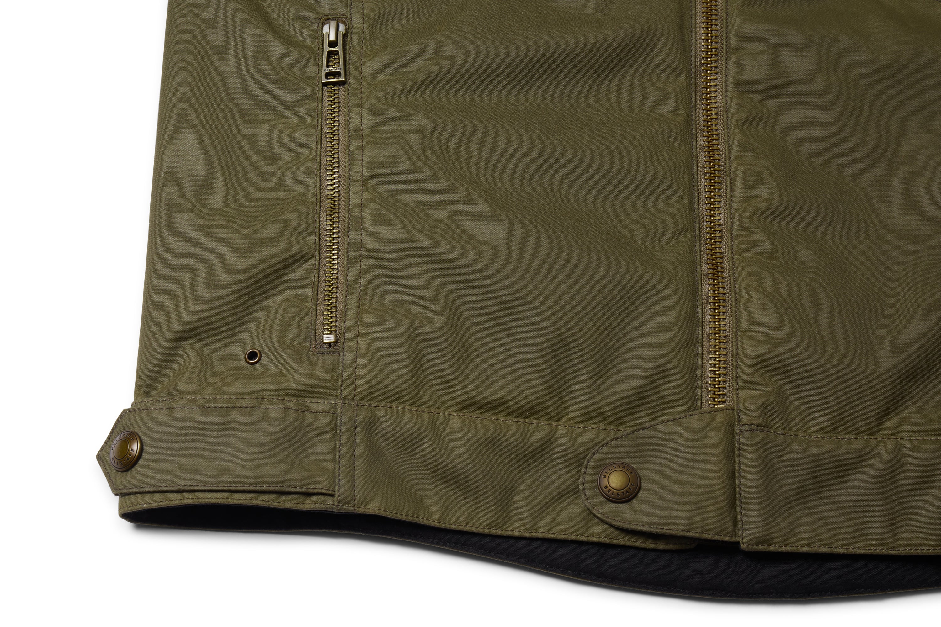 Belstaff Humber Motorcycle Jacket Olive Green