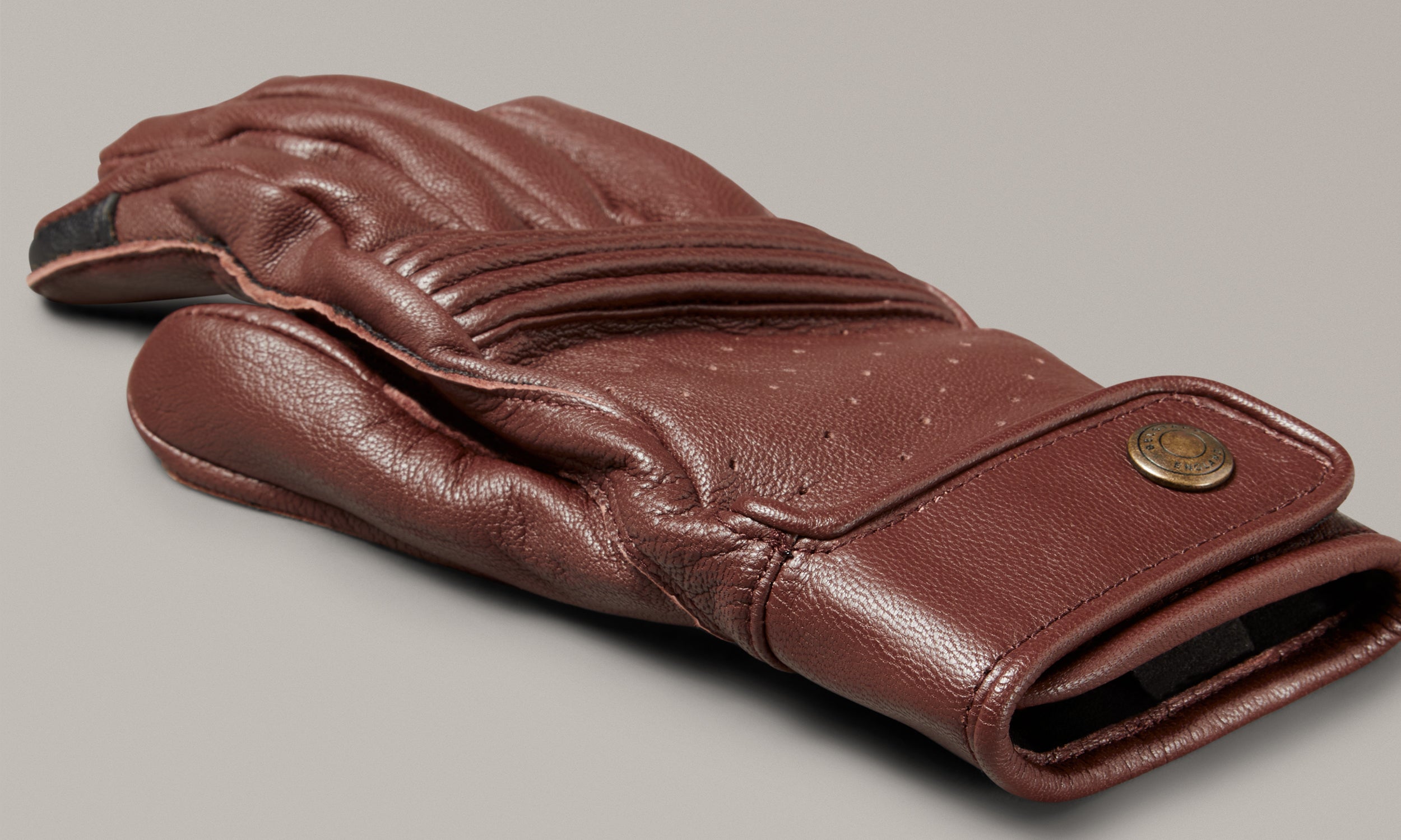 Belstaff Montgomery Glove Oxblood