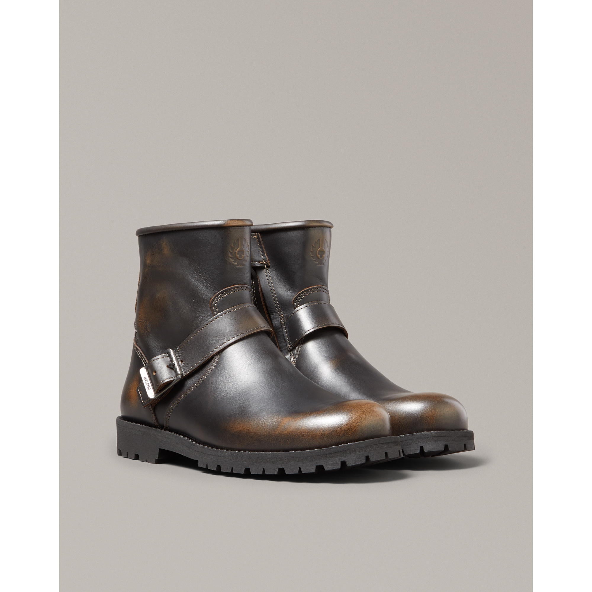 Belstaff Trialmaster Motorcycle Boots Brown