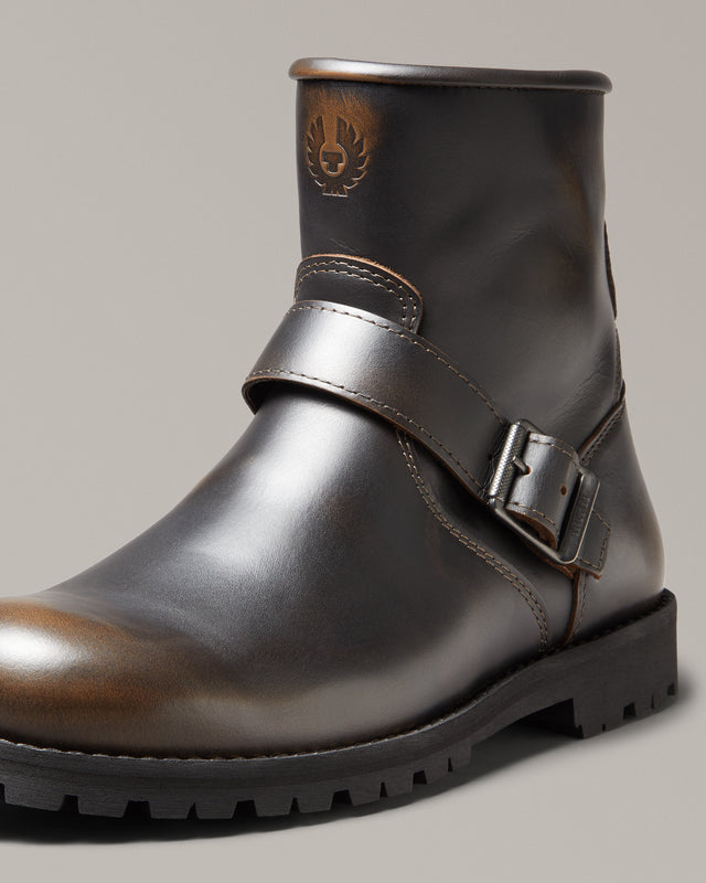 Belstaff Trialmaster Motorcycle Boots Brown