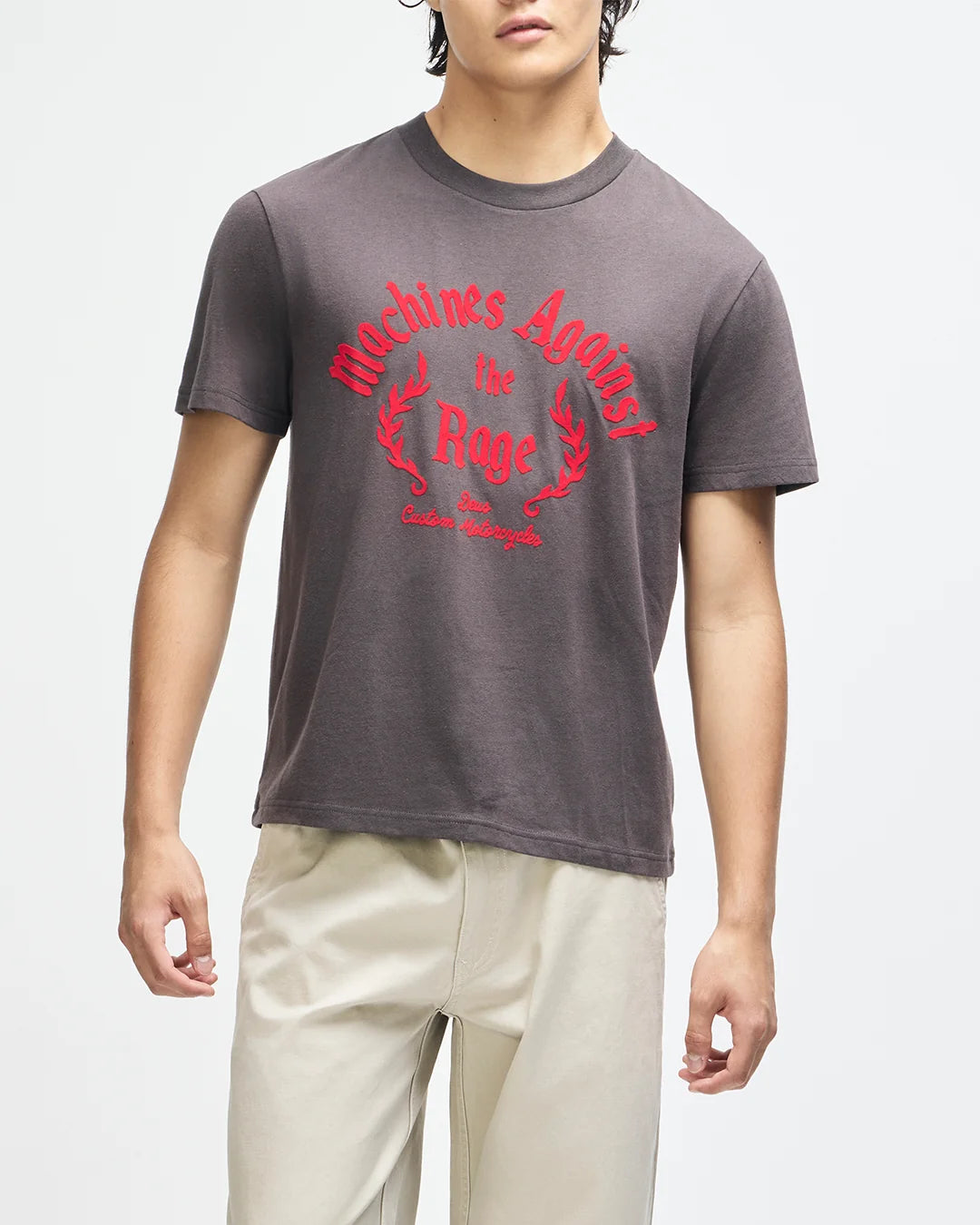 Deus Ex Machina Empire Tee Anthracite Grey