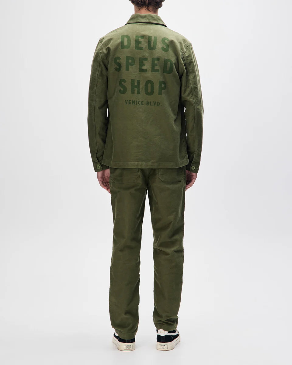 Deus Ex Machina Speedshop Chore Jacket Cypress Green