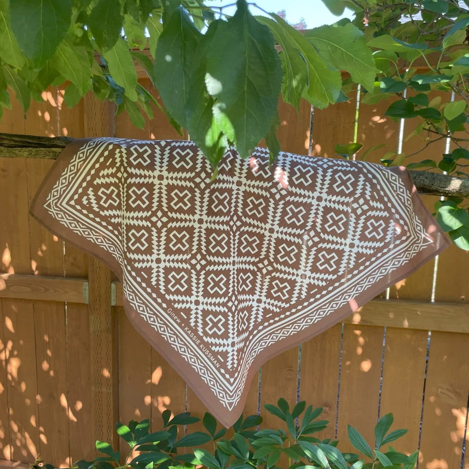 Ginew + Kassie Kussman Stars On the Mountain Bandana Brown