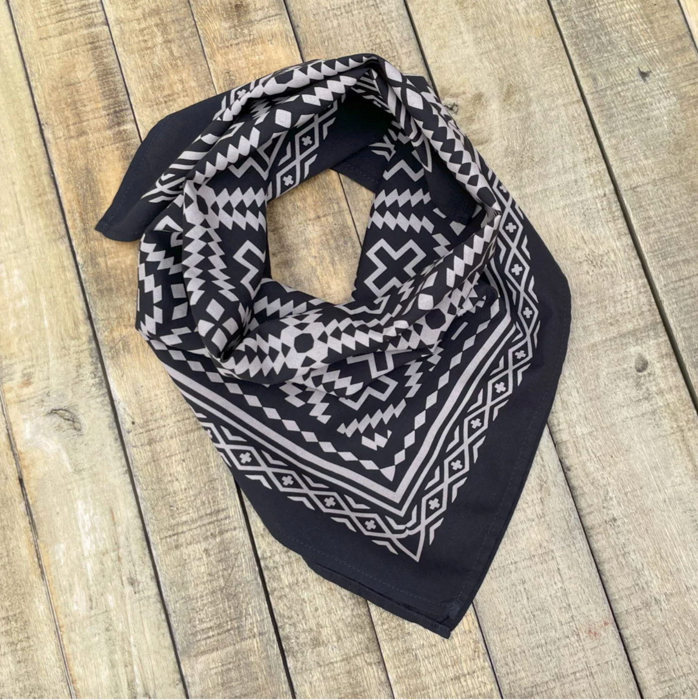 Ginew + Kassie Kussman Star On the Mountain Bandana Black