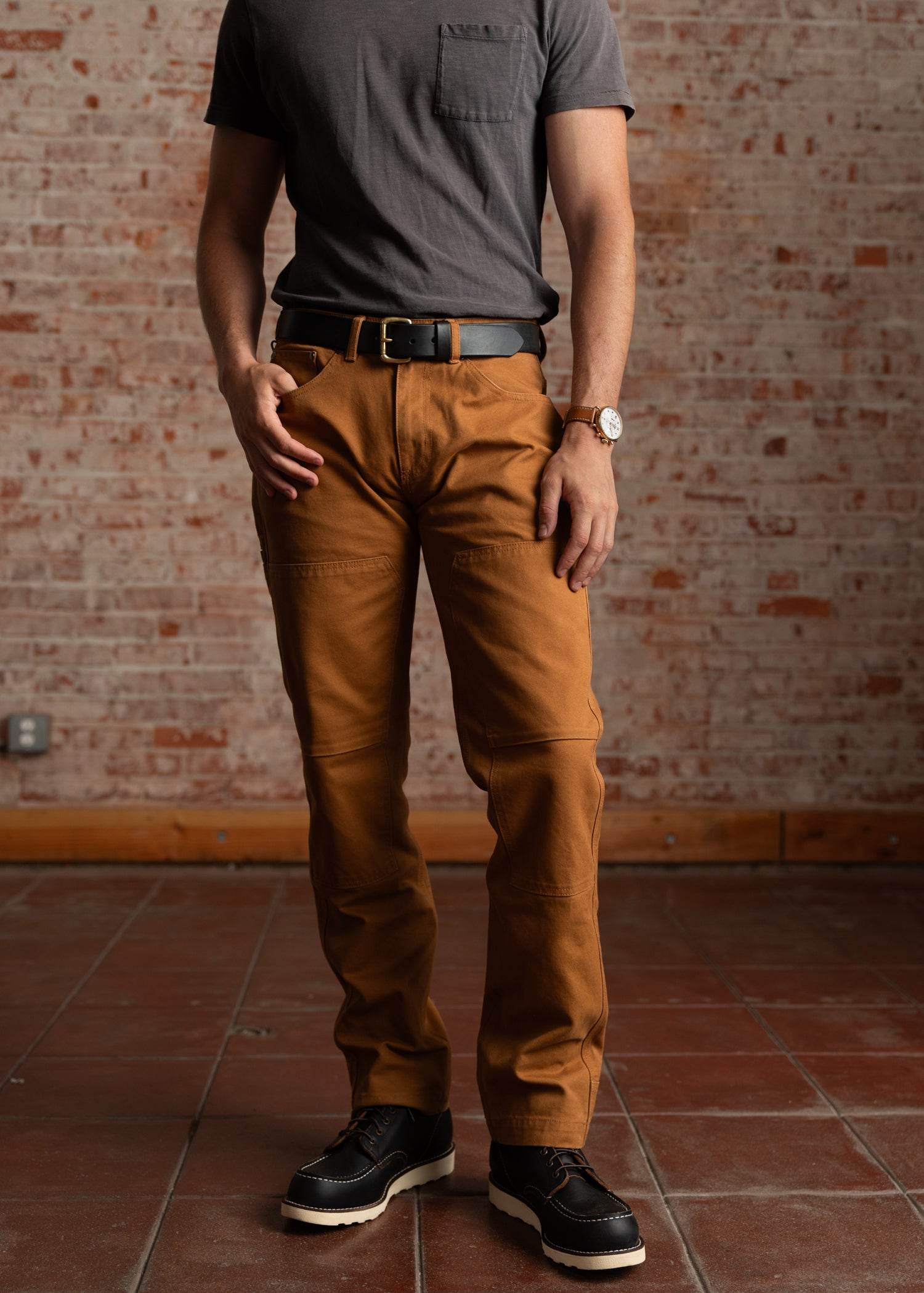 Iron And Resin Anvil Work Pants Cognac