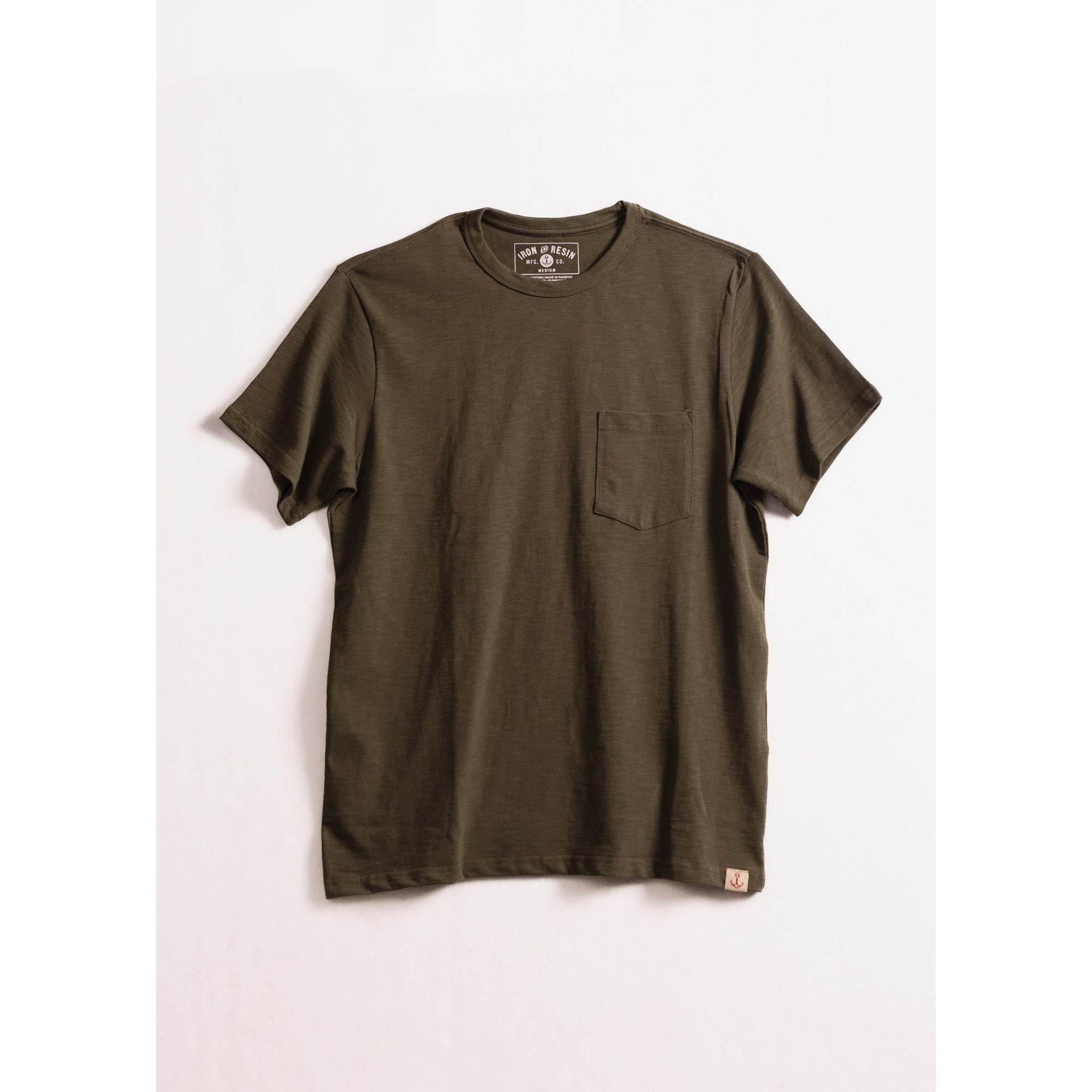 Iron And Resin Bird Pocket Tee Forest