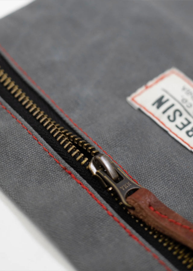 Iron And Resin Canvas Tool Roll Beige/Grey