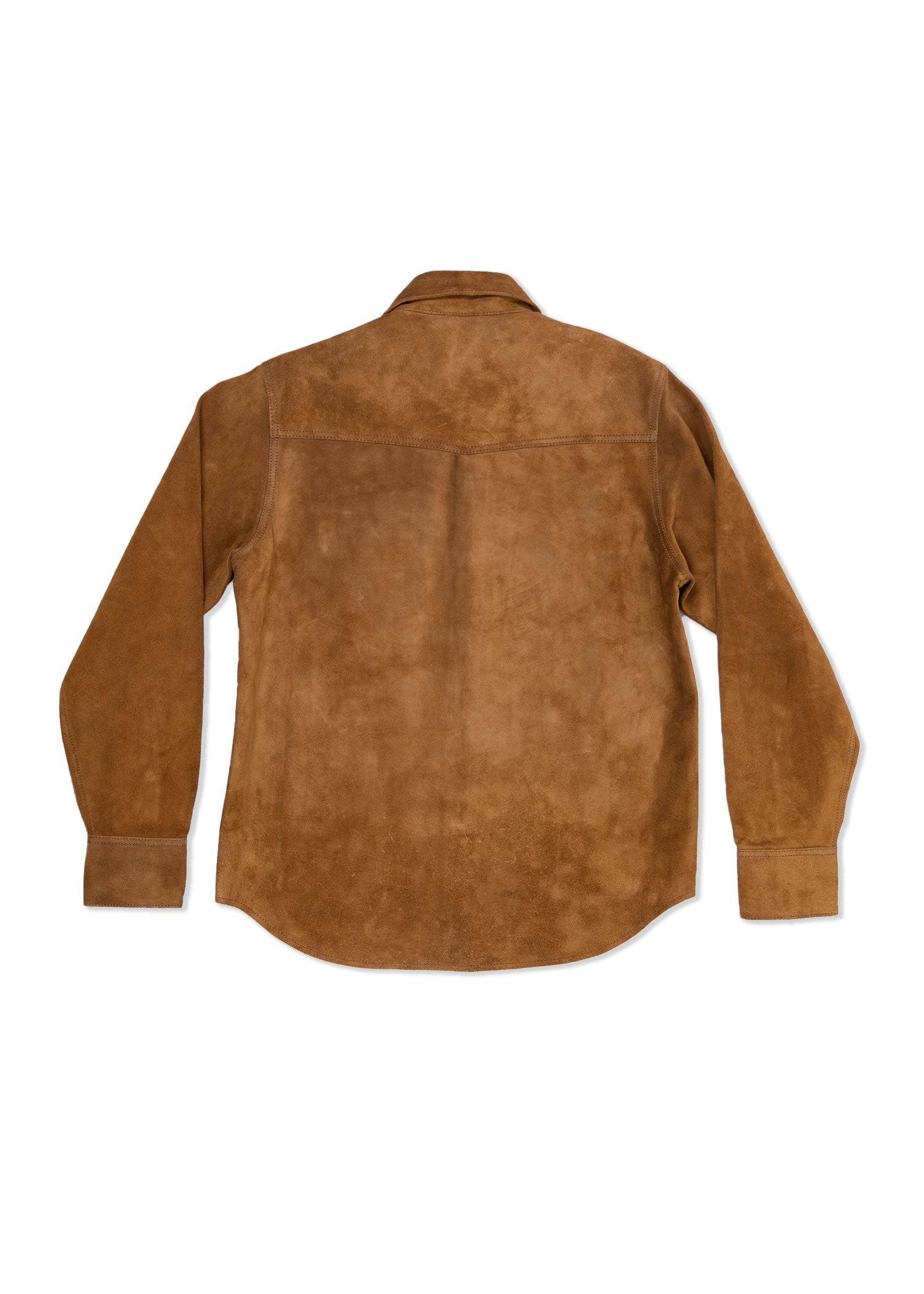 Iron And Resin Fenceline Shirt Buffalo Suede Cocnac