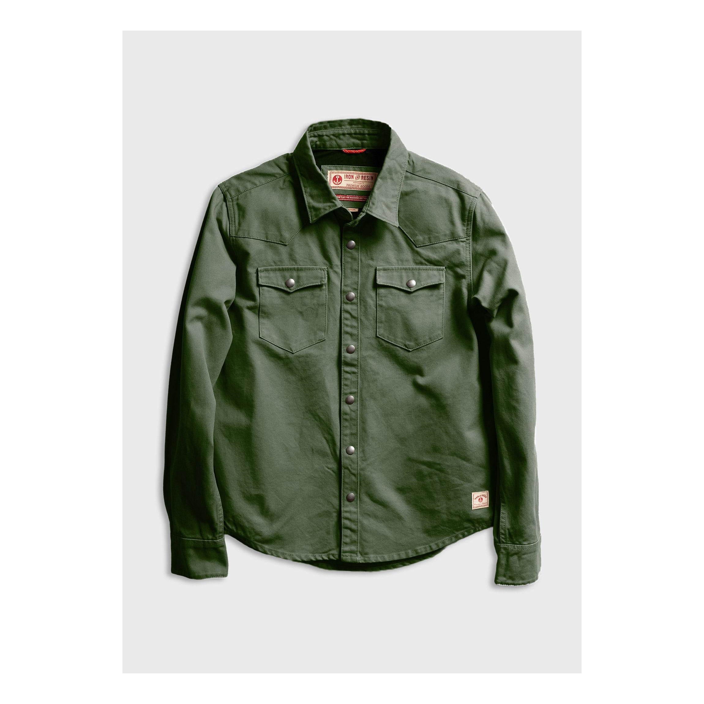 Iron And Resin Fenceline Shirt Olive