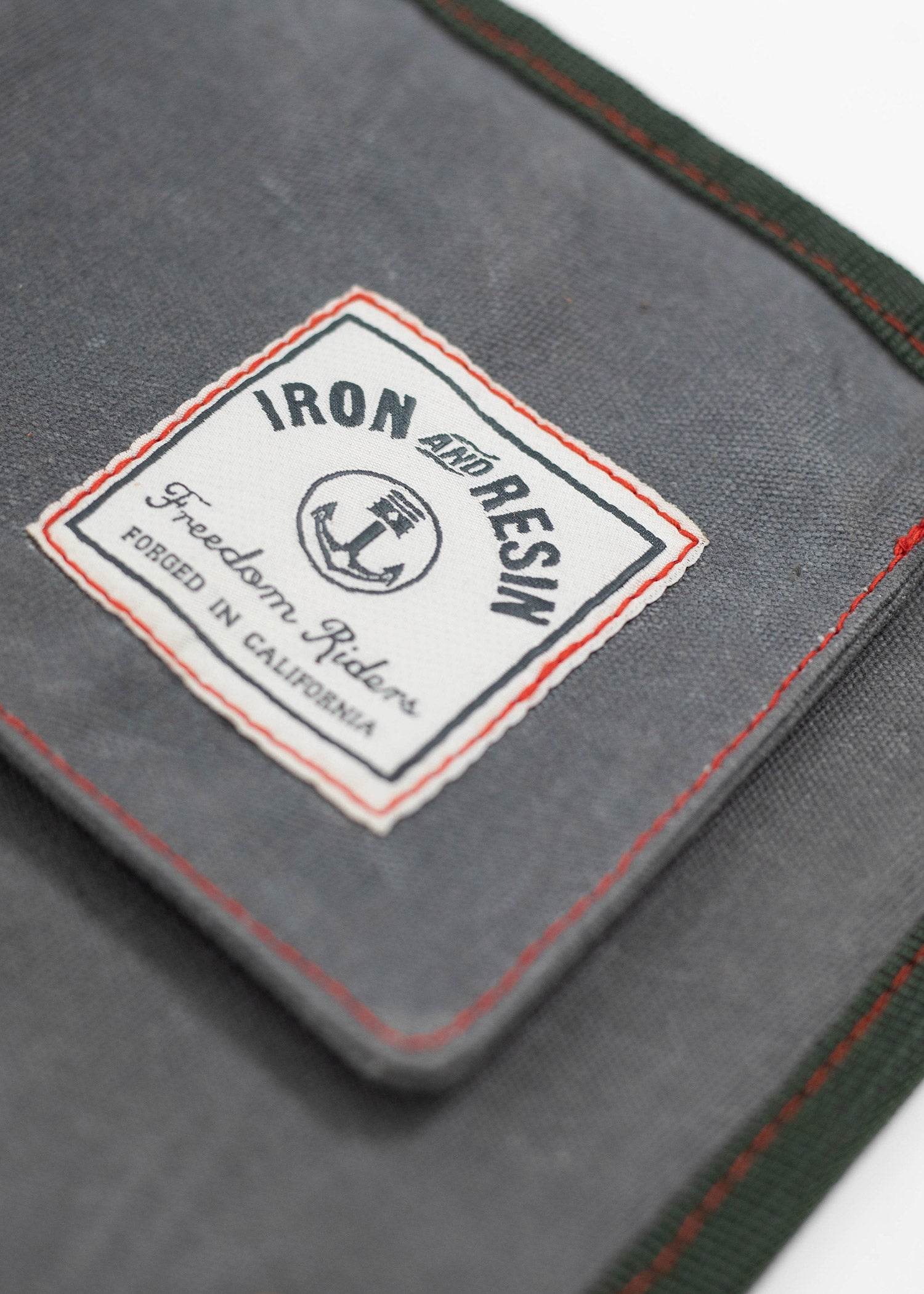 Iron And Resin Great Plains Leather & Canvas Tool Roll Brown/Grey
