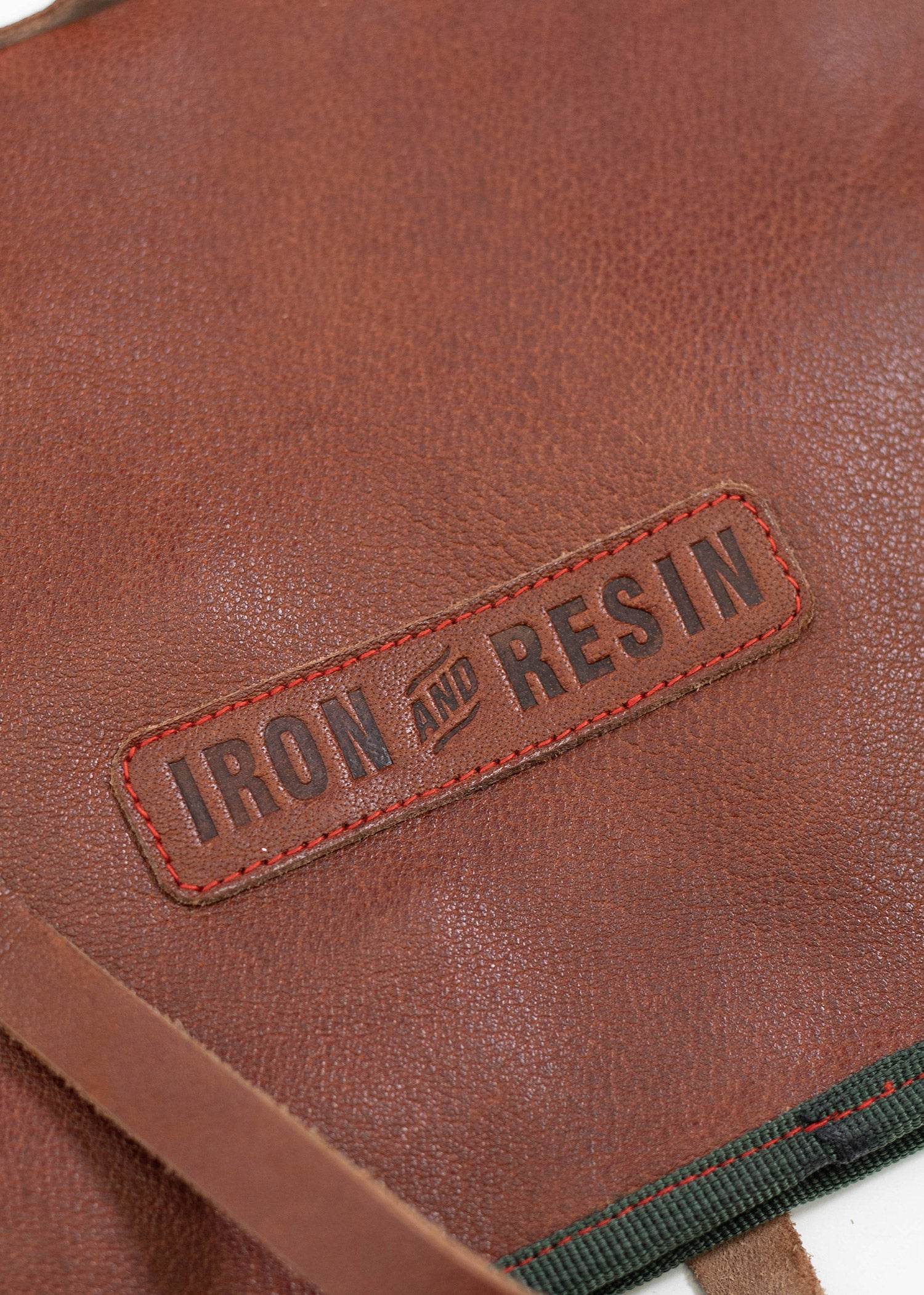 Iron And Resin Great Plains Leather & Canvas Tool Roll Brown/Grey