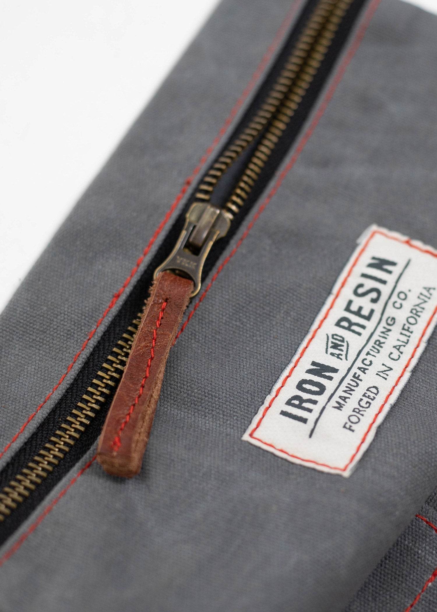 Iron And Resin Great Plains Leather & Canvas Tool Roll Brown/Grey