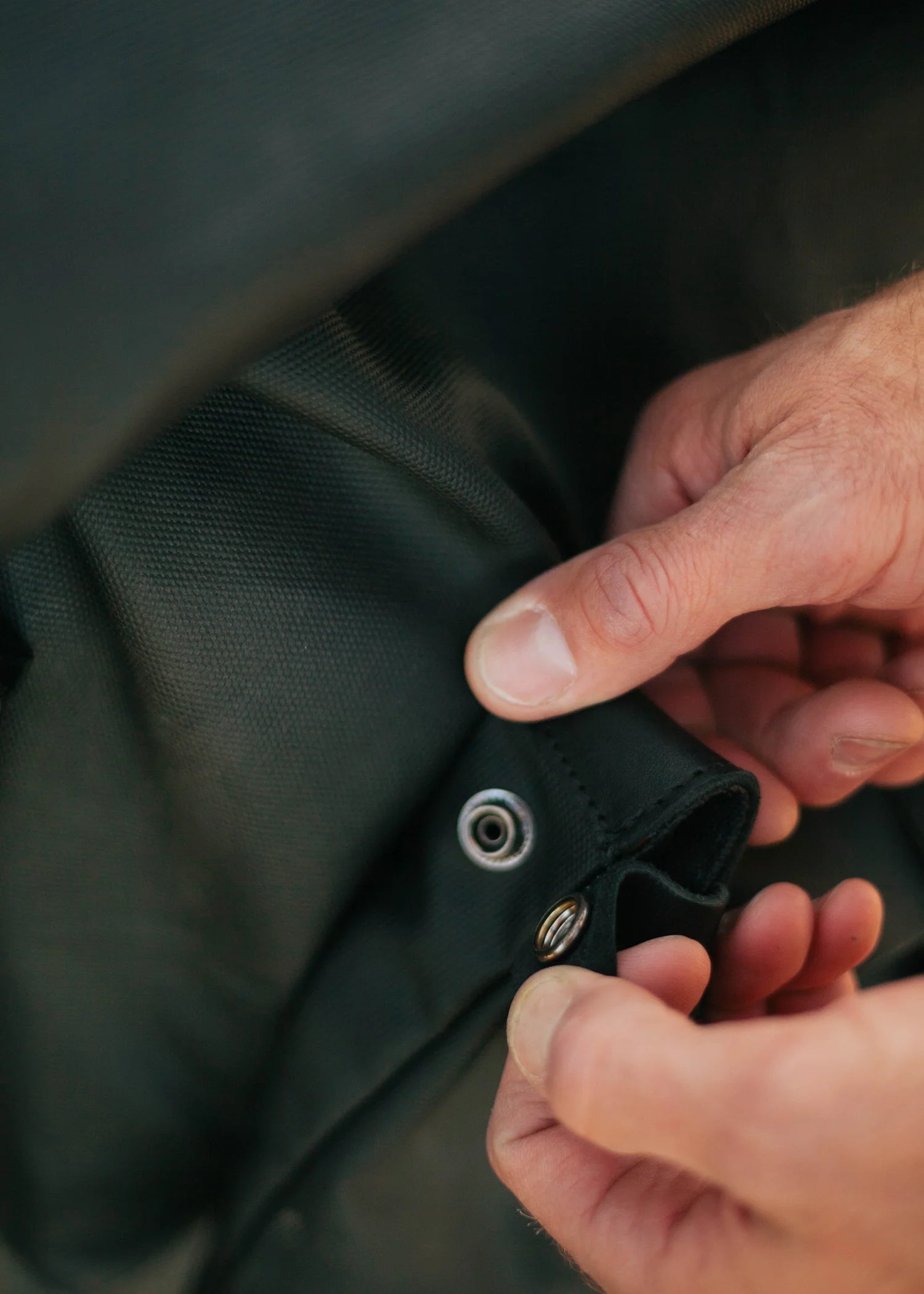 Iron And Resin Moto Pannier Bag Black