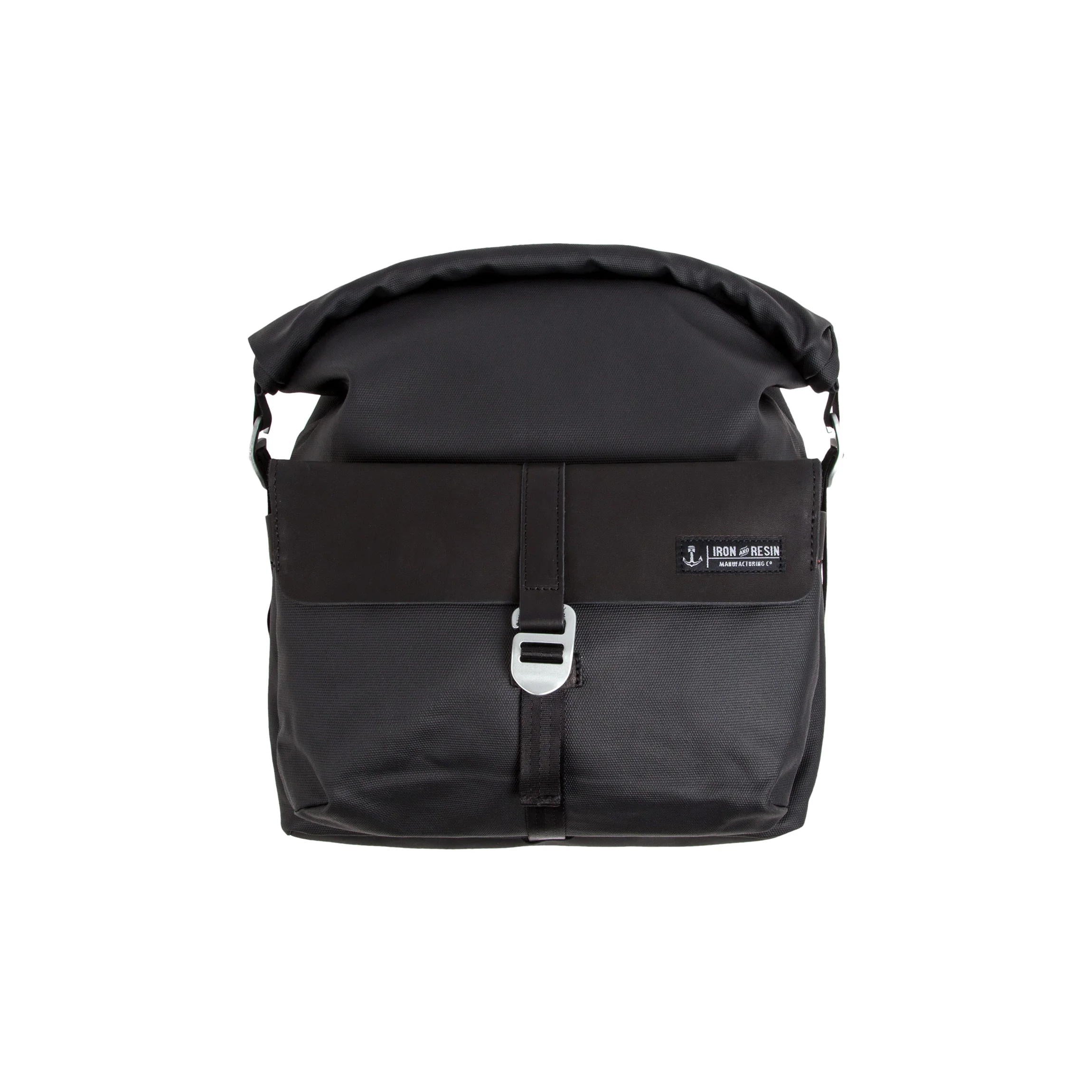 Iron And Resin Moto Pannier Bag Black