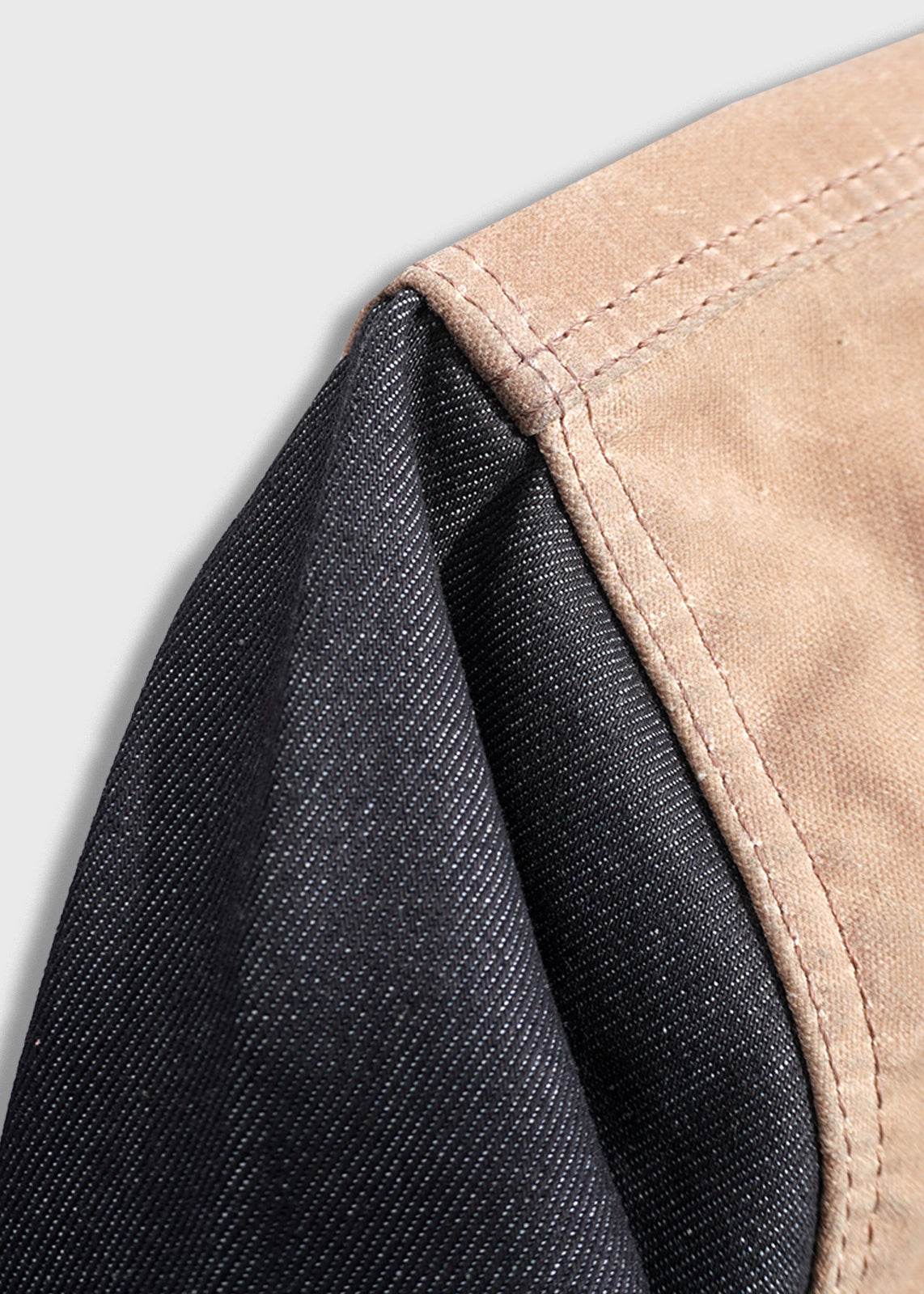 Iron And Resin Rambler Denim Jacket Indigo/Brown