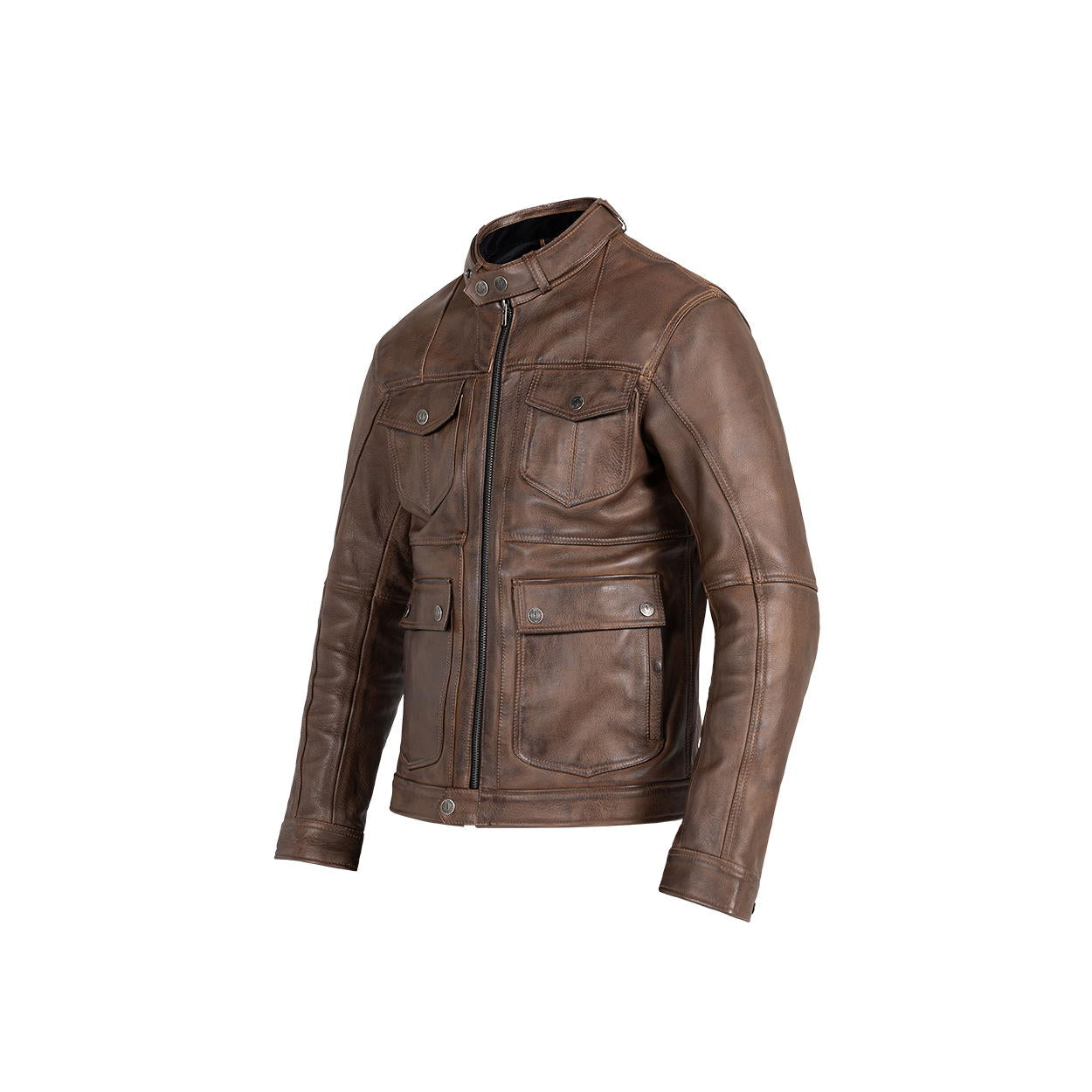 John Doe Drifter Leather Jacket Brown