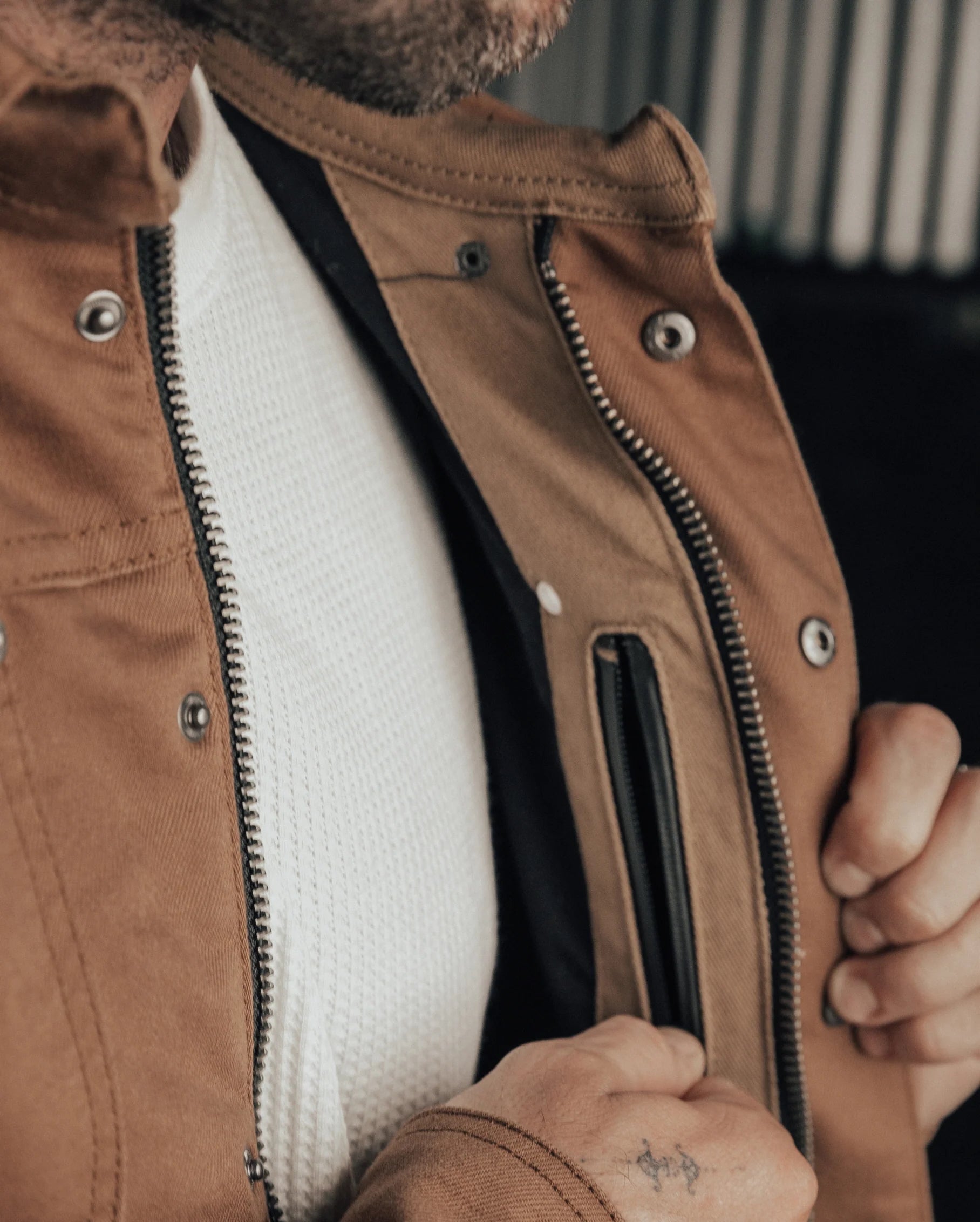 Silk Road Field Motorcycle Jacket Brown