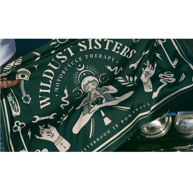 Wildust Sisters Moto Therapy Scarf Emerald Green