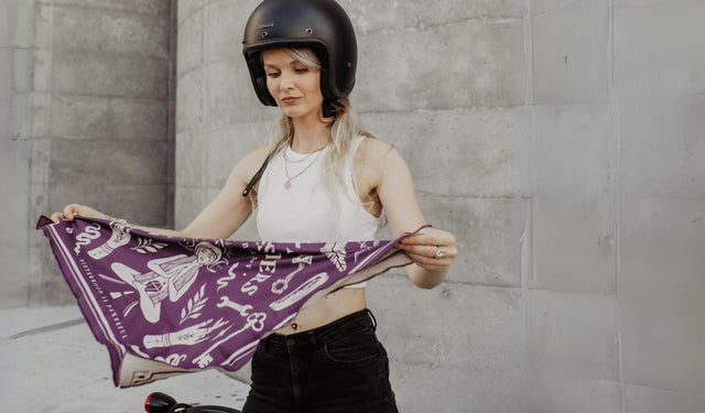 Wildust Sisters Moto Therapy Scarf Purple