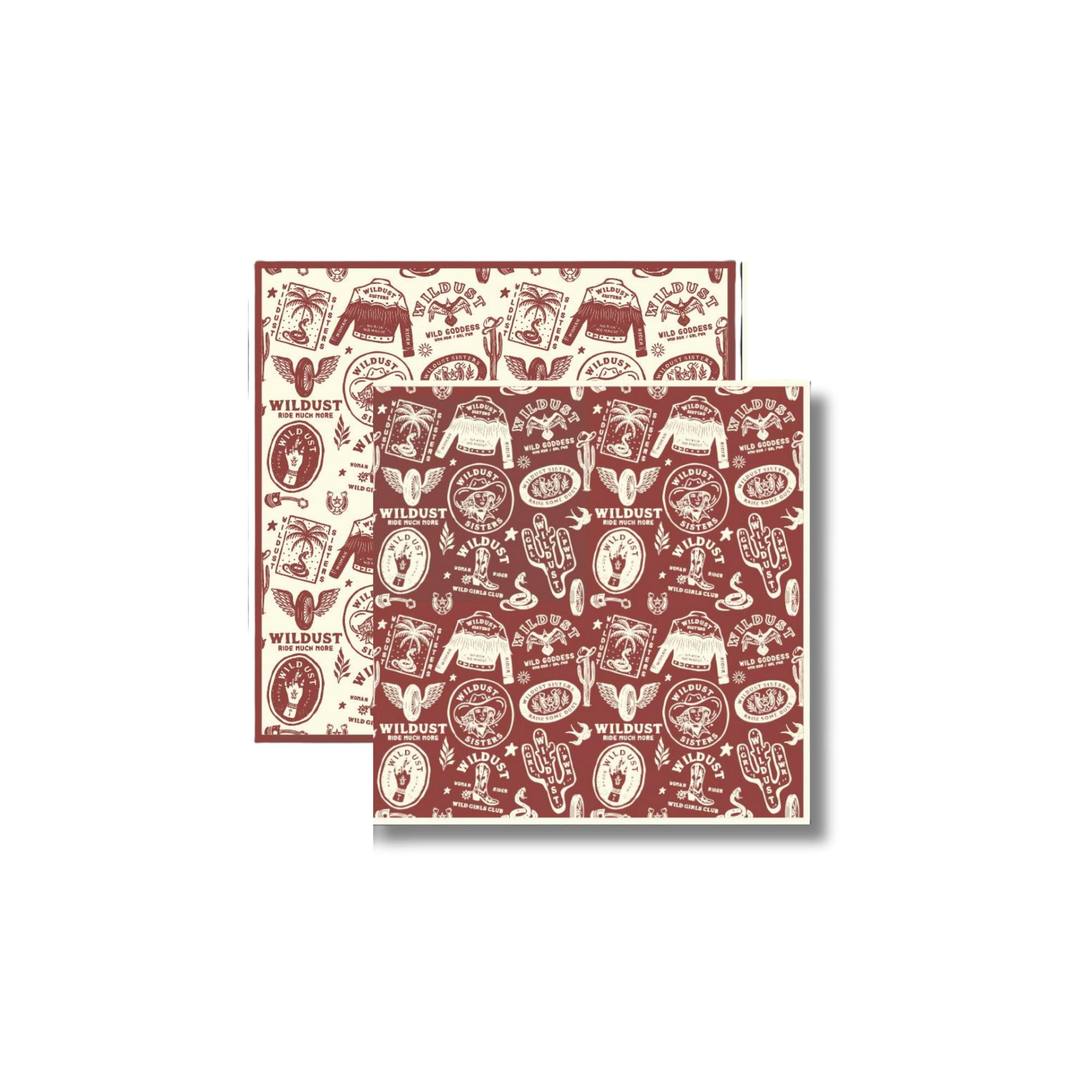 Wildust Sisters Western Moto Scarf Red