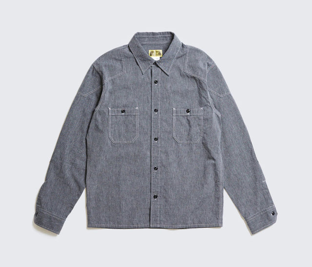 Addict Clothes Padded Chambray Shirt Black