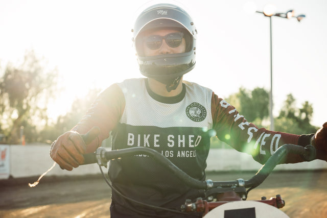 Bike Shed x Indian Motorcycle Race Jersey Black/White/Red