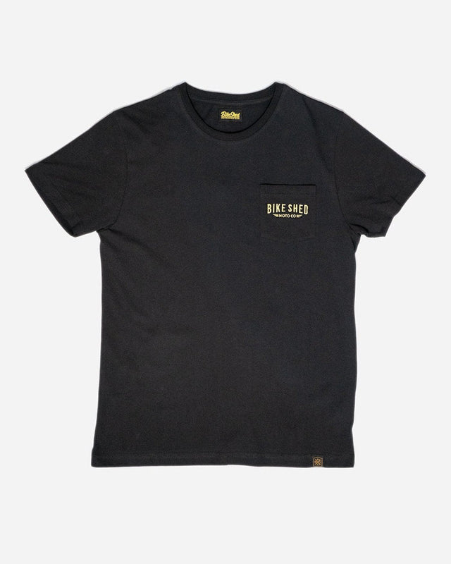 Bike Shed Deco Pocket T-shirt Black