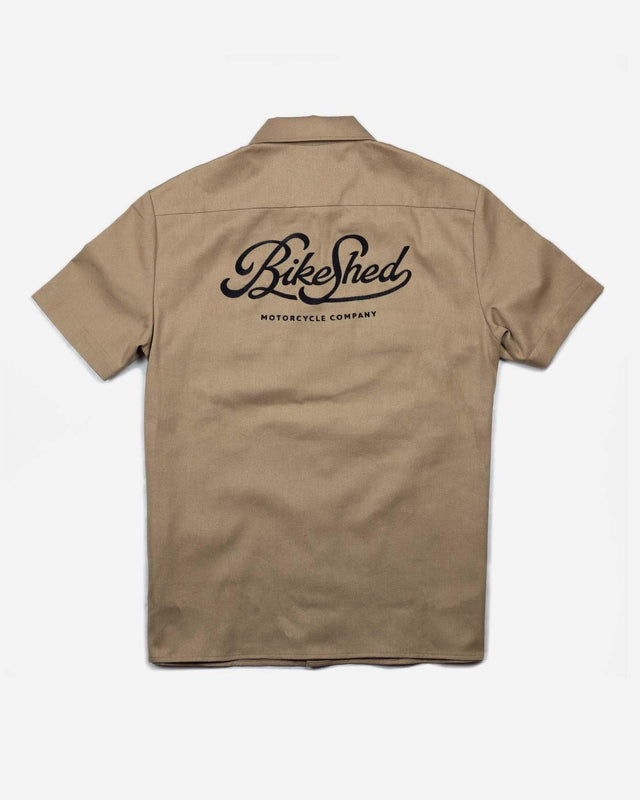 Bike Shed Garage Shirt Tan