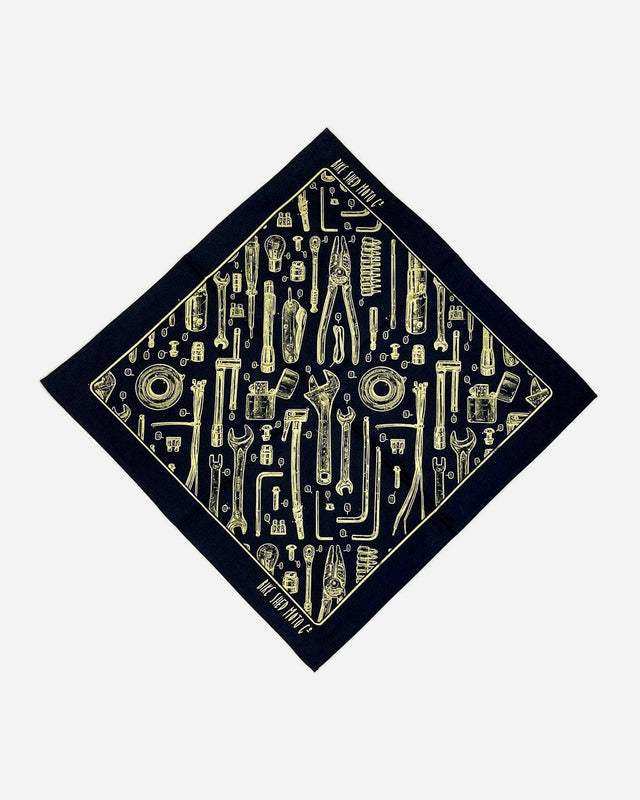 Bike Shed Toolkit Bandana Navy/Gold