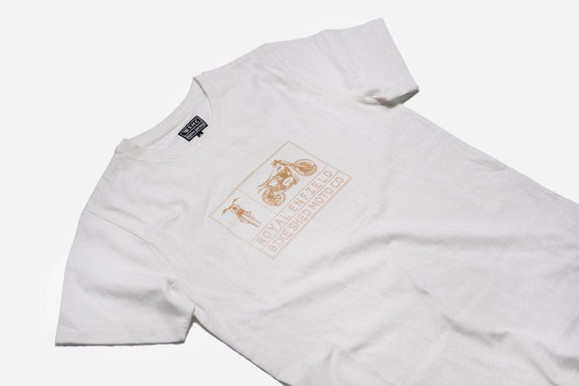 Bike Shed x Royal Enfield Aspect T-shirt White/Gold