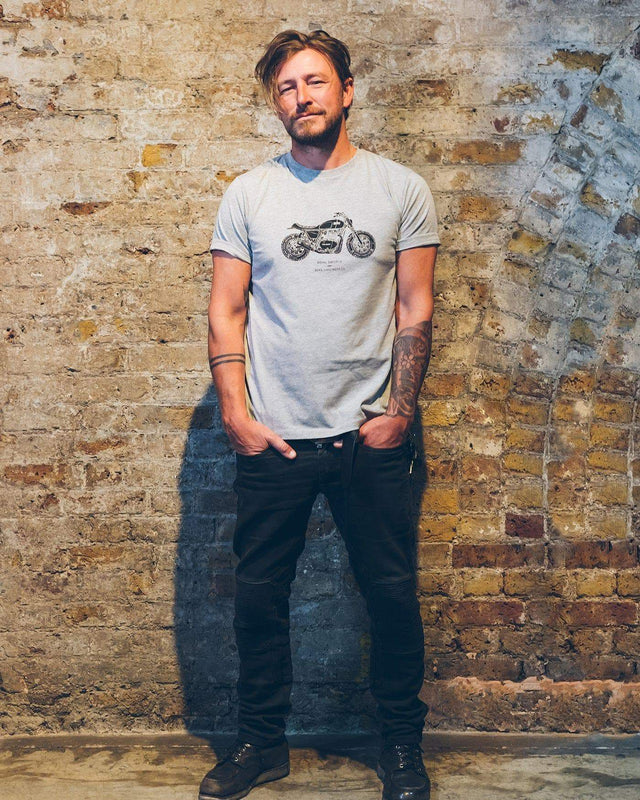 Bike Shed x Royal Enfield Inverse T-shirt Grey/Black
