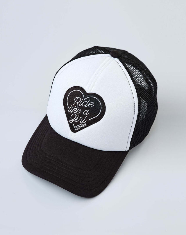 Eudoxie Ride Like A Girl Cap Black/White