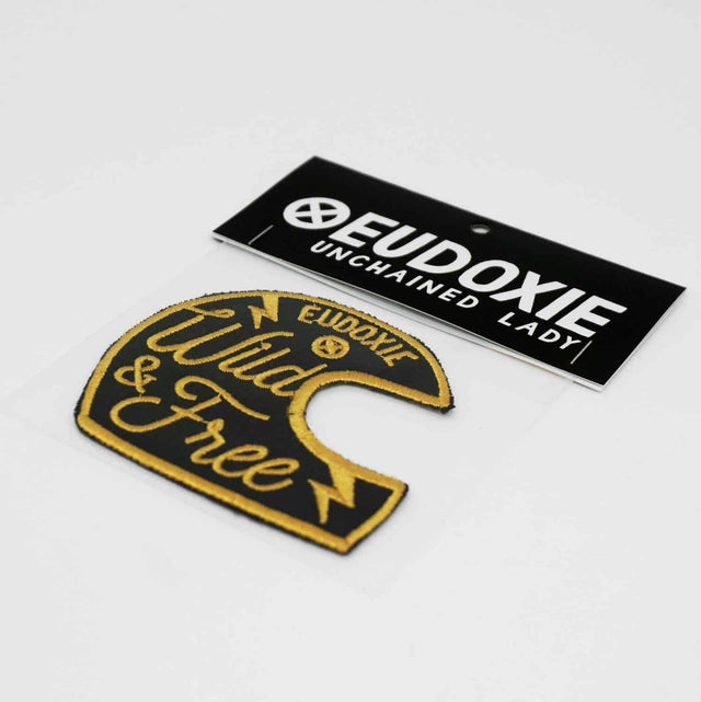 Eudoxie Wild & Free Helmet Patch Black/Gold