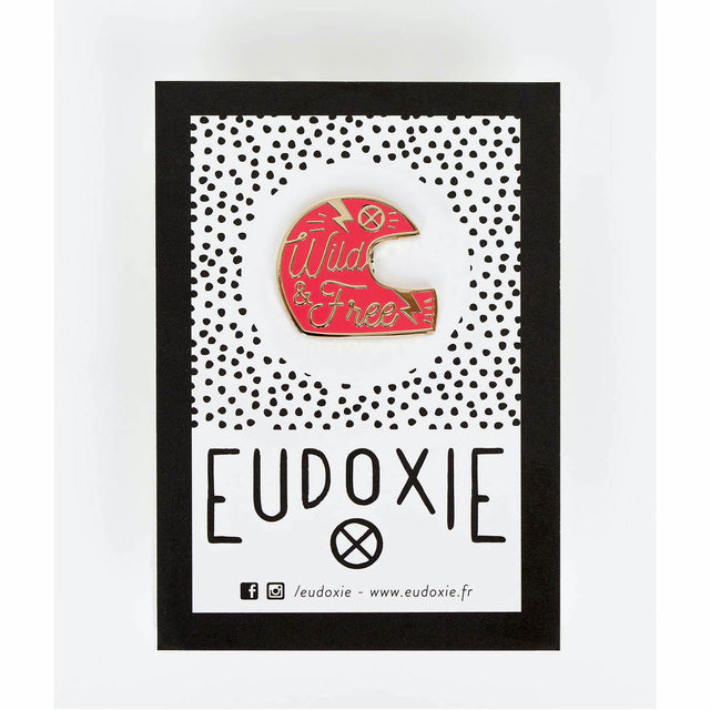 Eudoxie Wild & Free Helmet Pin Red