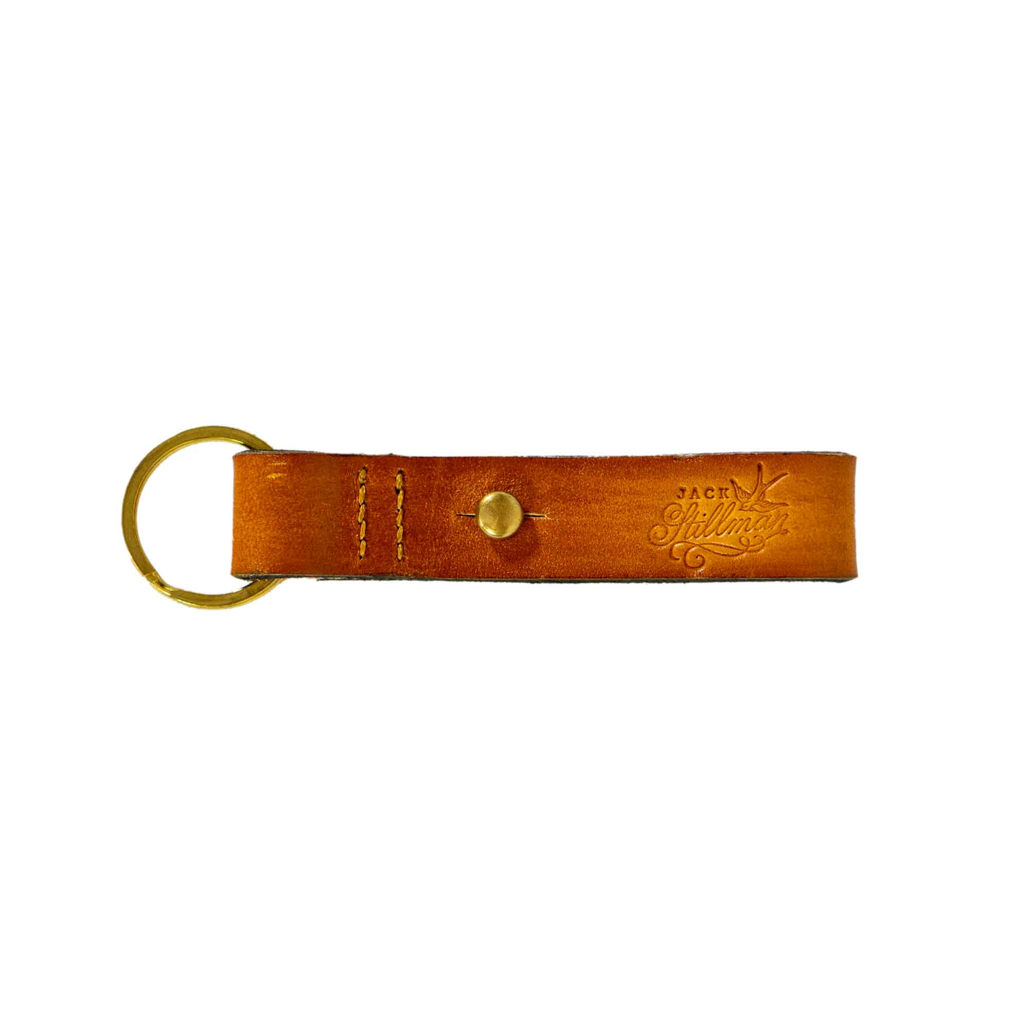 Jack Stillman Leather Key Tag Brown