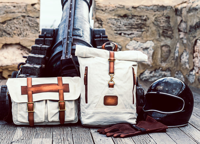 Jack Stillman MAD-13 Rolltop Rucksack White