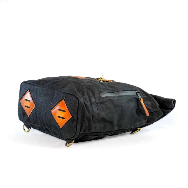 Jack Stillman The Mutt Roll Top Pannier Bag Black