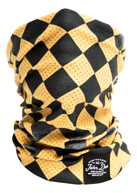 John Doe Race Flag Neck Tube Yellow